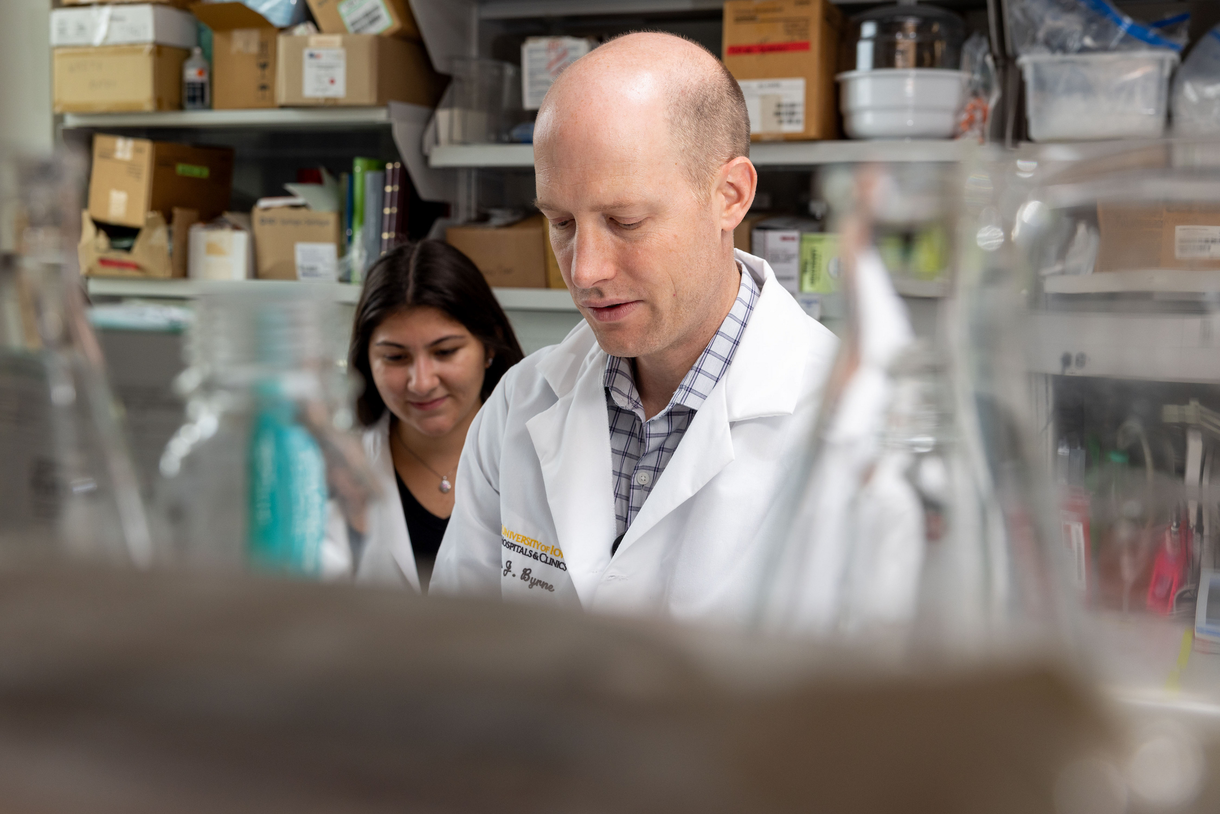 James Byrne, MD, PhD, assistant professor of radiation oncology at UI Health Care and a member of Holden Comprehensive Cancer Center