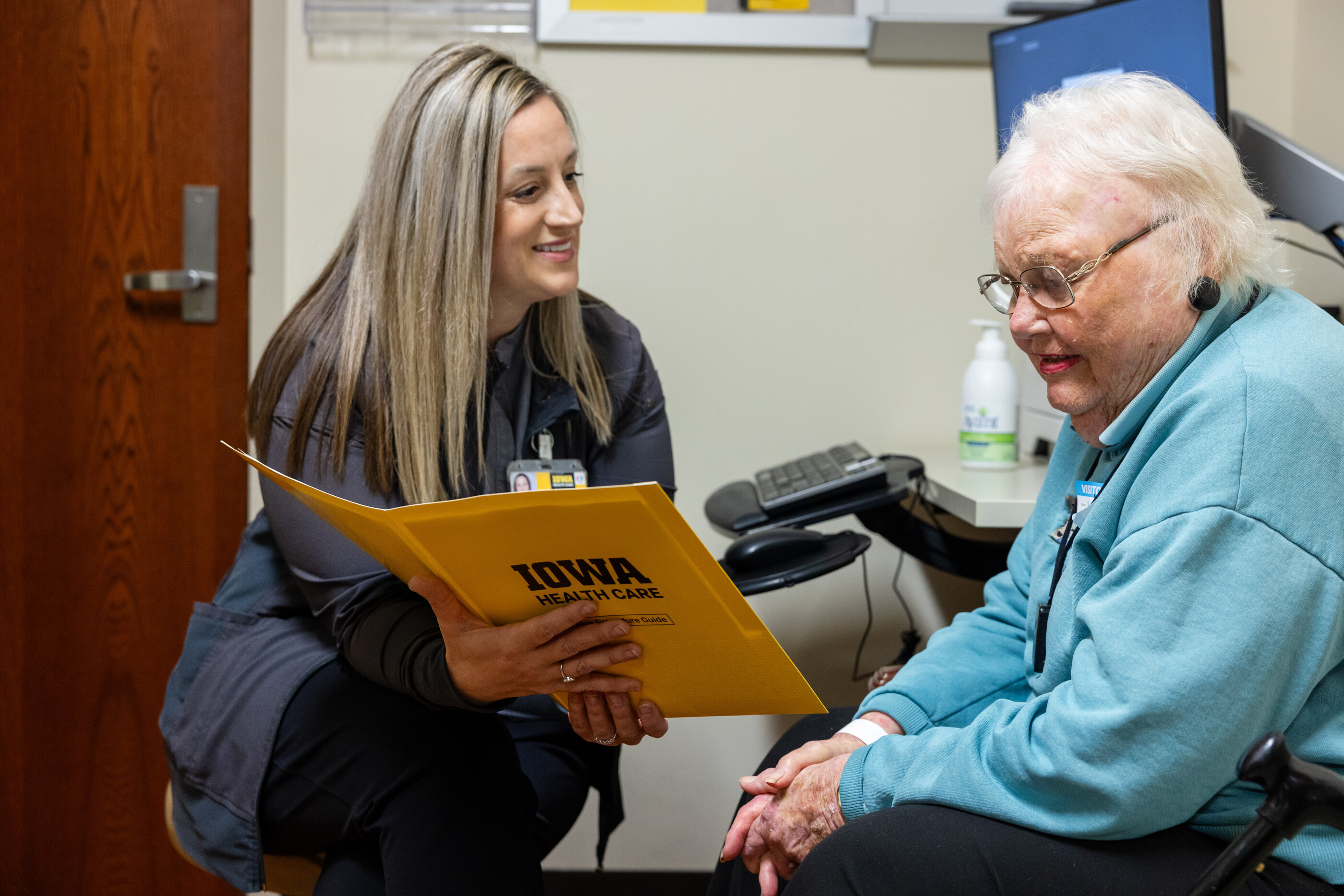 Nurse with patient